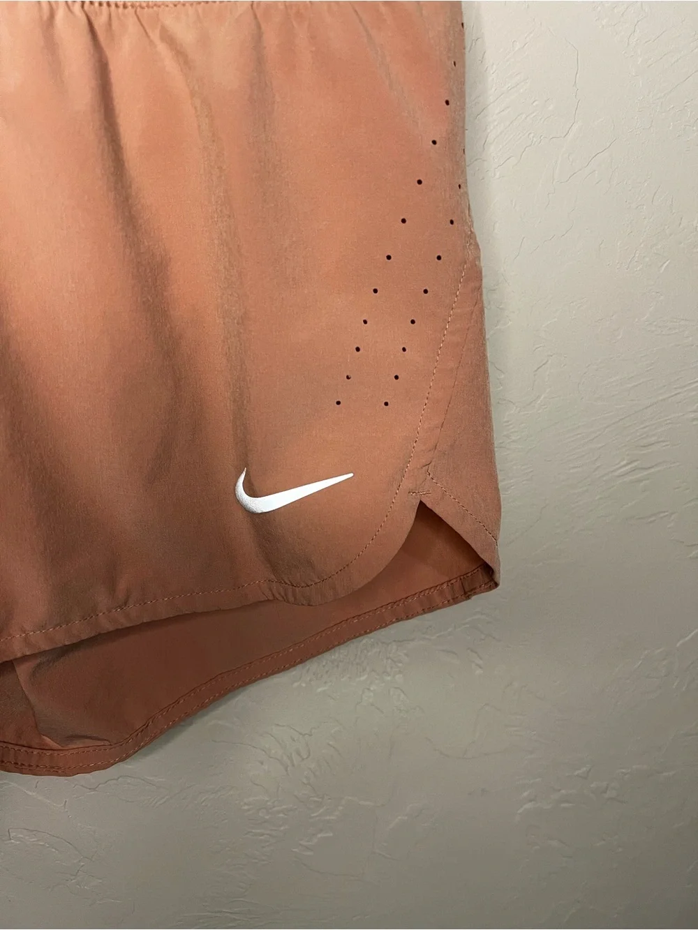 Nike Eclipse Rust Dri-FIT Lined Running Athletic Gym Workout Shorts
